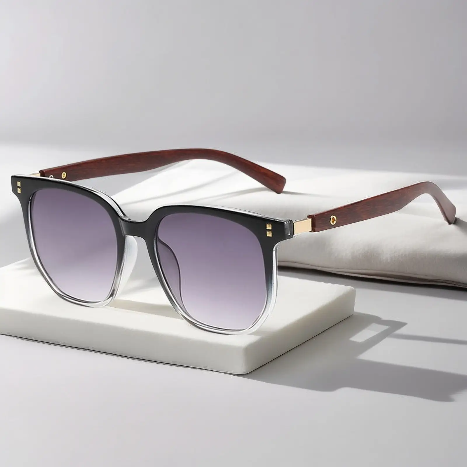 2026 Korean Style Brown Sunglasses for Women Square Frame — feature 17