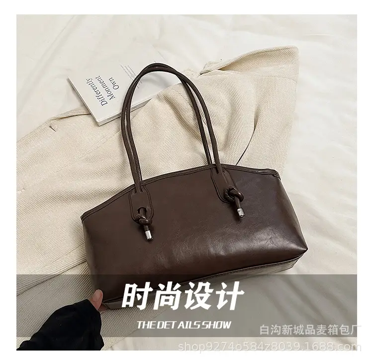 Retro Brown Leather Commuter Bag for Women 2026 — feature 10