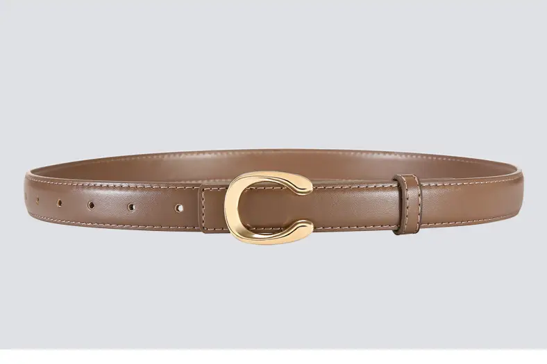 Black Gold C Buckle Women's Slim Fit Belt — feature 16