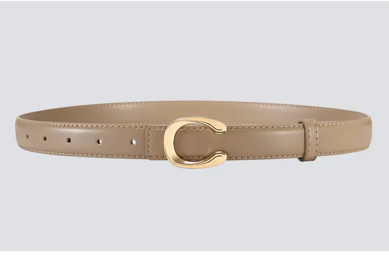 Black Gold C Buckle Women's Slim Fit Belt — feature 18