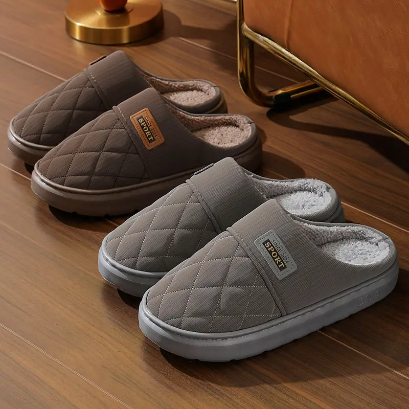 Cotton Slippers for Men Winter 2026 New Model Home Non-Slip Indoor Home Warm Couple Waterproof Cotton Slippers Men's Autumn — feature 19