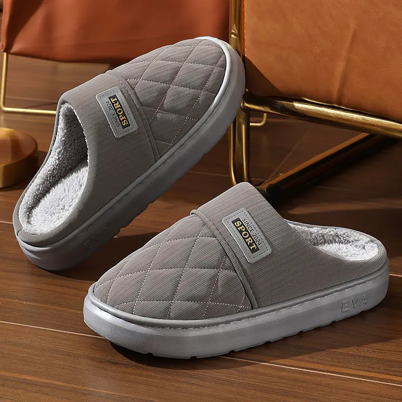 Cotton Slippers for Men Winter 2026 New Model Home Non-Slip Indoor Home Warm Couple Waterproof Cotton Slippers Men's Autumn — feature 21