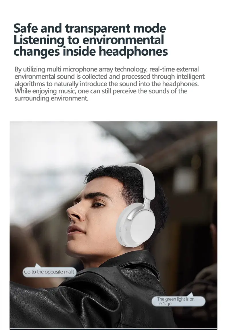 3D Wireless Bluetooth Headset with 360° Control — feature 12