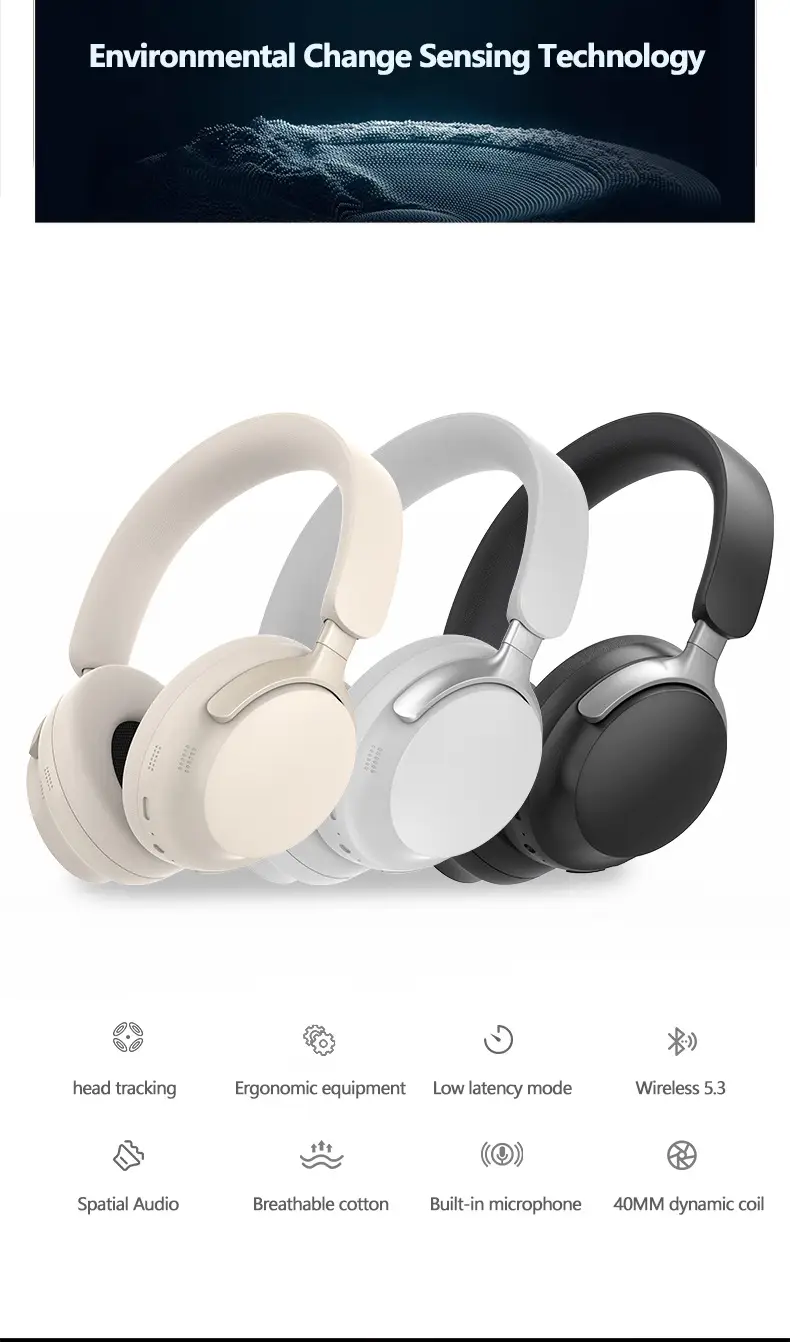 3D Wireless Bluetooth Headset with 360° Control — feature 13