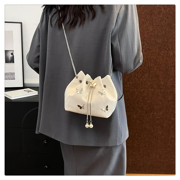 Pink Butterfly Rivet Handbag Women 2024 - Image 8