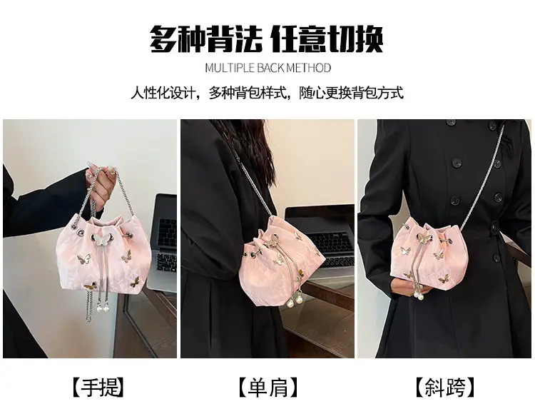 Pink Butterfly Rivet Handbag Women 2024 — feature 13