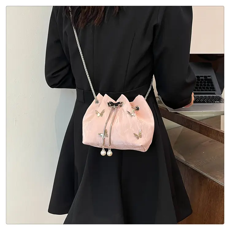 Pink Butterfly Rivet Handbag Women 2024 — feature 18