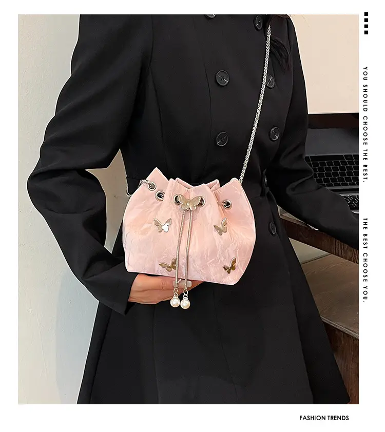 Pink Butterfly Rivet Handbag Women 2024 — feature 2