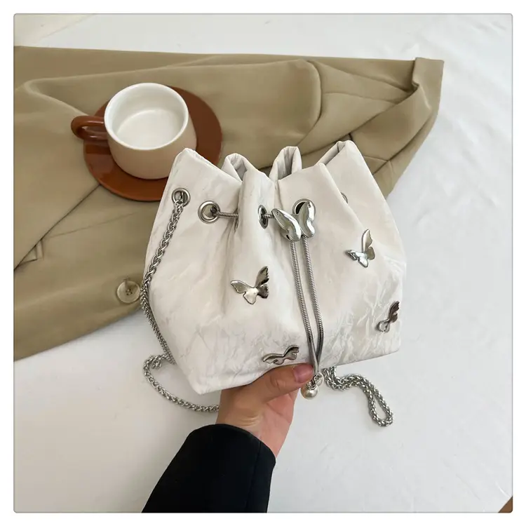 Pink Butterfly Rivet Handbag Women 2024 - Image 2