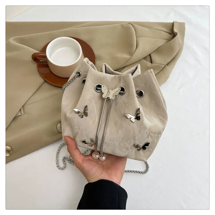 Pink Butterfly Rivet Handbag Women 2024 - Image 5