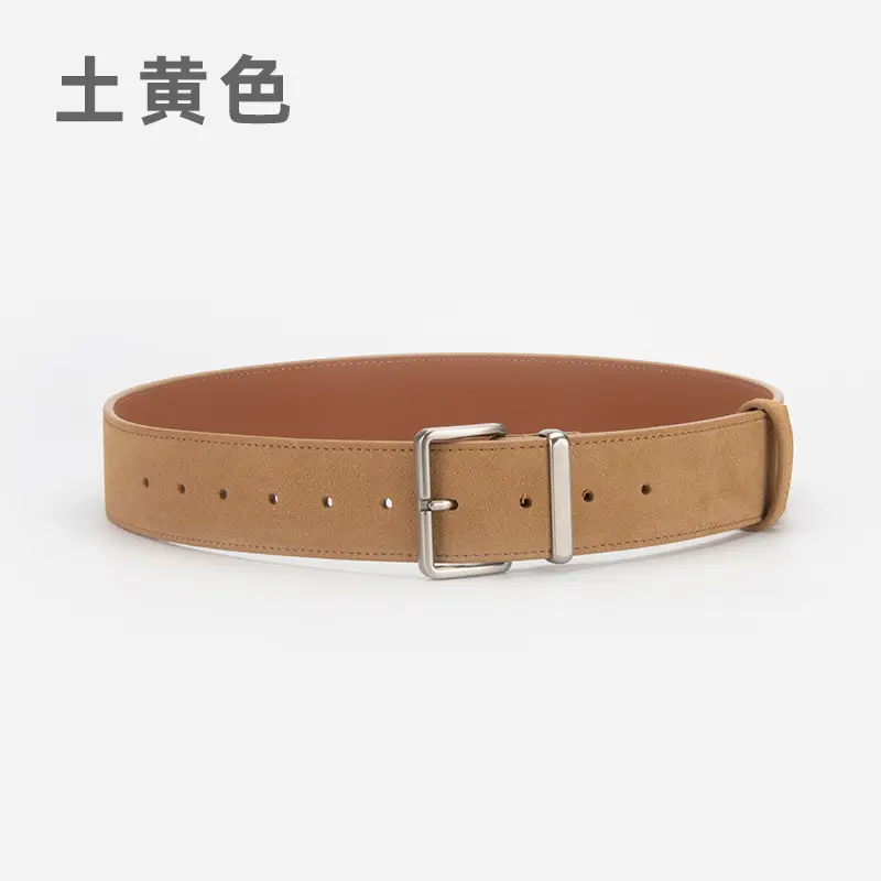 Purple Anti-Frill Women's Belt High-end Genuine Leather - Image 11