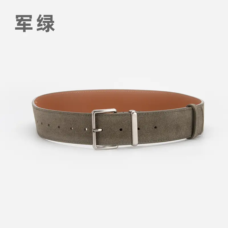 Purple Anti-Frill Women's Belt High-end Genuine Leather - Image 4