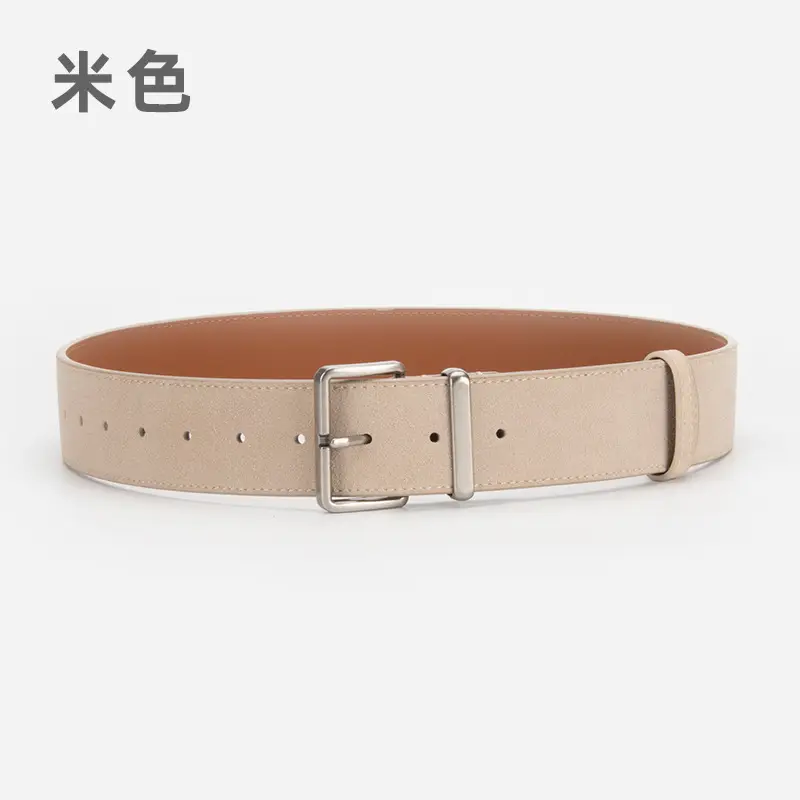 Purple Anti-Frill Women's Belt High-end Genuine Leather - Image 7