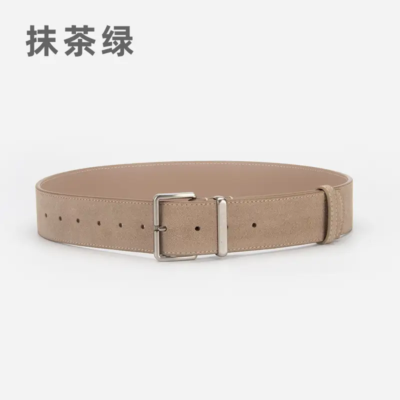 Purple Anti-Frill Women's Belt High-end Genuine Leather - Image 8