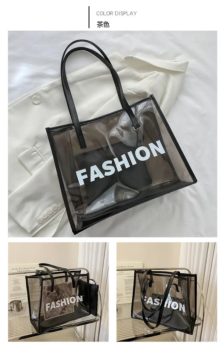 Transparent Large Bags for Women 2026 New Fashion Jelly Shoulder Tote — feature 17