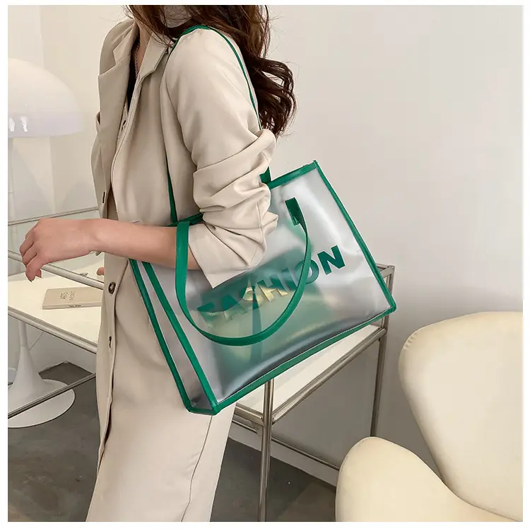 Transparent Large Bags for Women 2026 New Fashion Jelly Shoulder Tote — feature 8