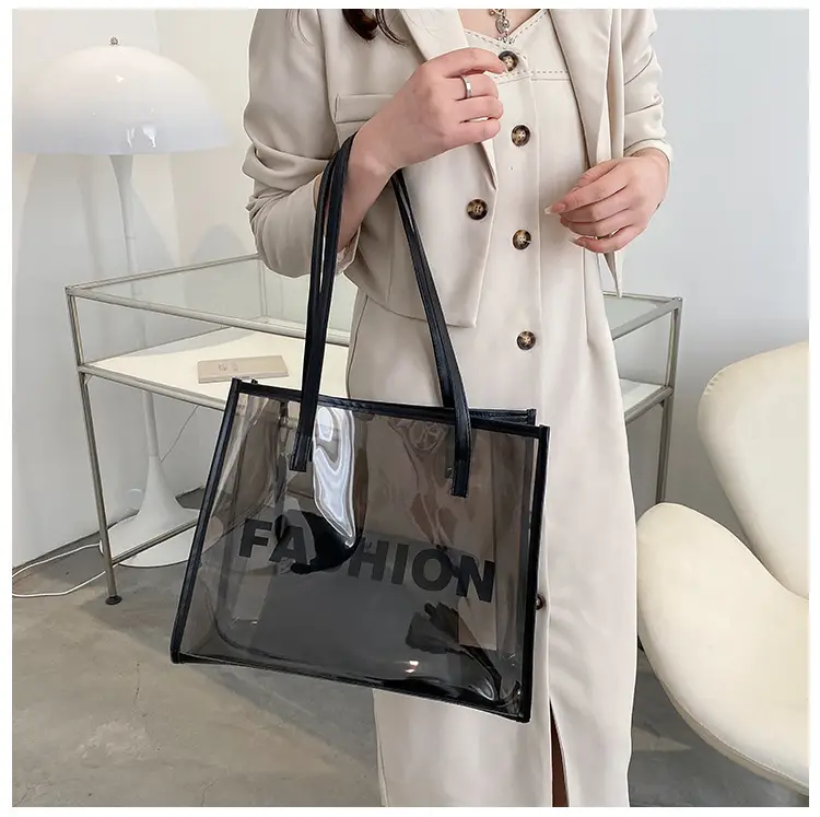 Transparent Large Bags for Women 2026 New Fashion Jelly Shoulder Tote — feature 9