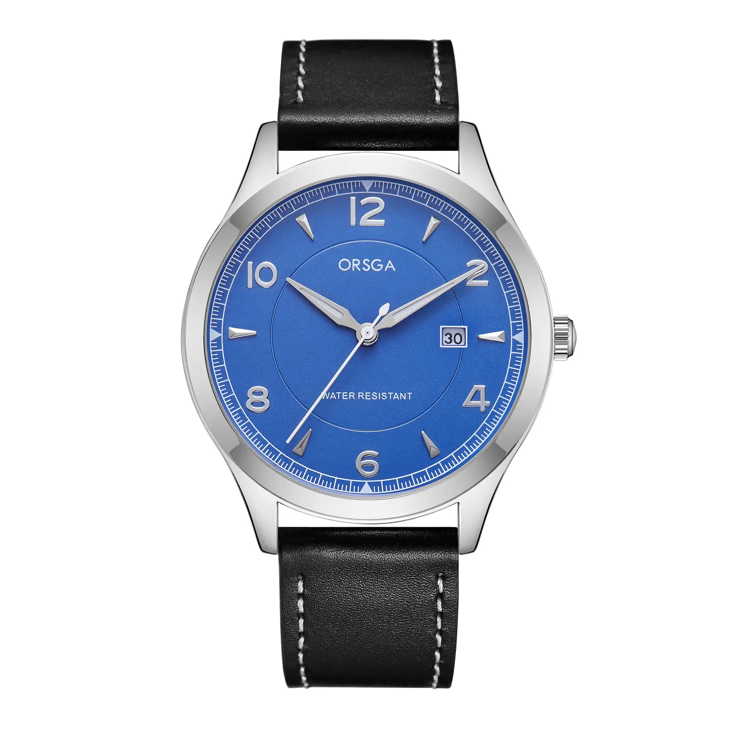 ORSGA Men's Stainless Steel Quartz Watch with Calendar