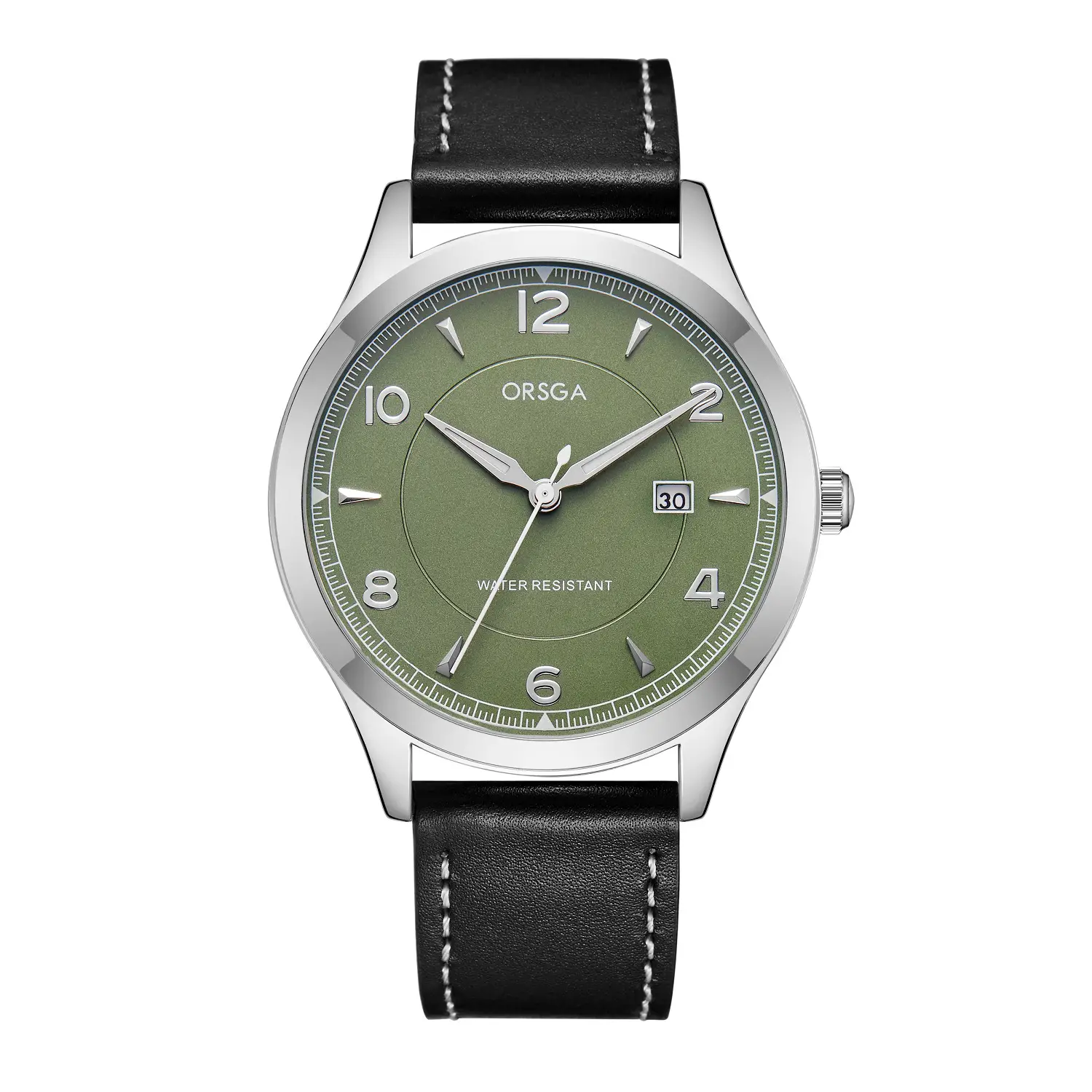ORSGA Men's Stainless Steel Quartz Watch with Calendar