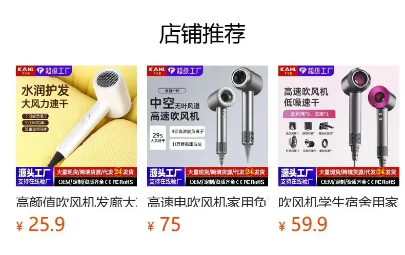 Electric Hair Dryer High Speed Negative Ion 30s — feature 1