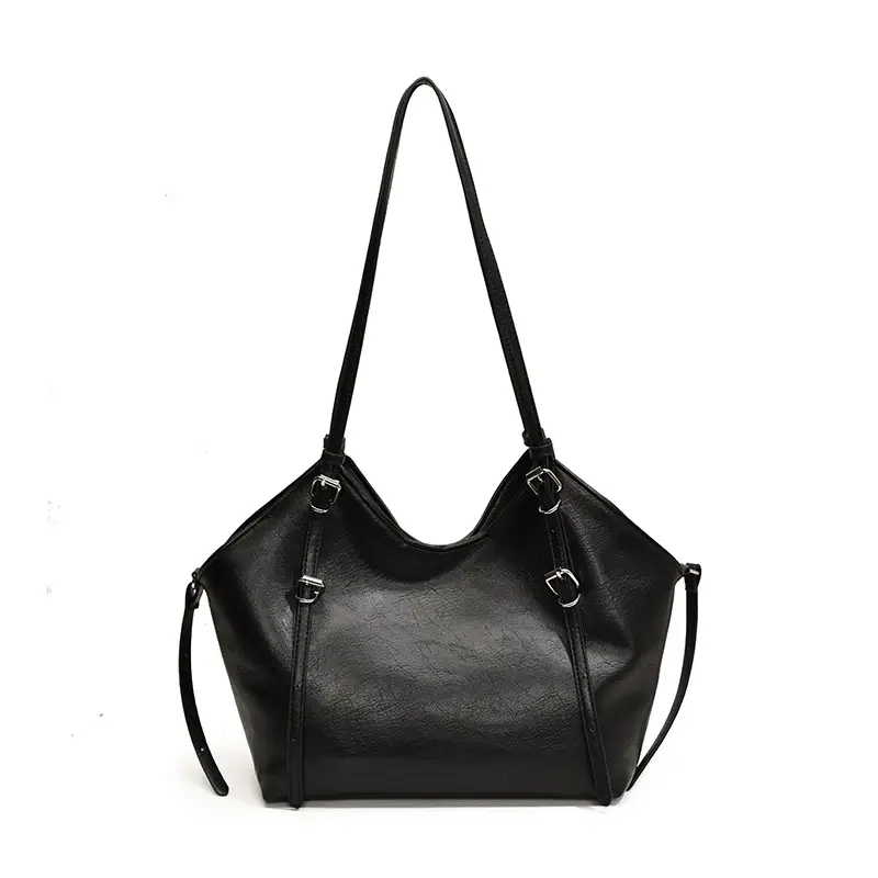 Vintage Cream Shoulder Bag with Long Strap - Image 2