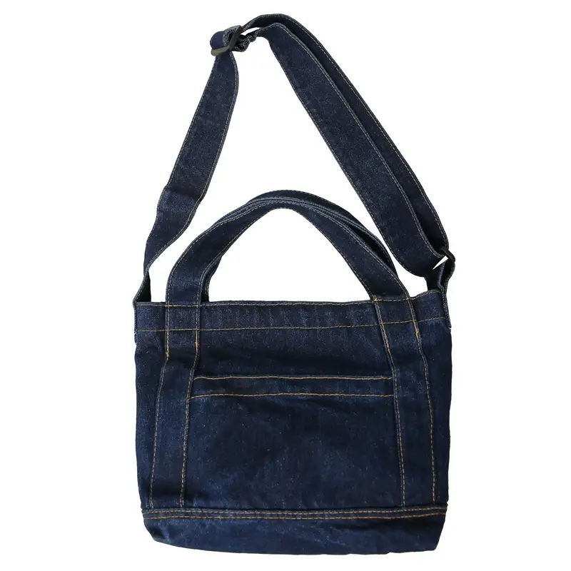 Denim Shoulder Bag 2024 New Solid Color - Image 7