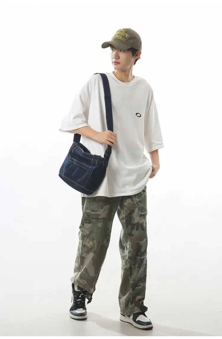 Denim Shoulder Bag 2024 New Solid Color — feature 24
