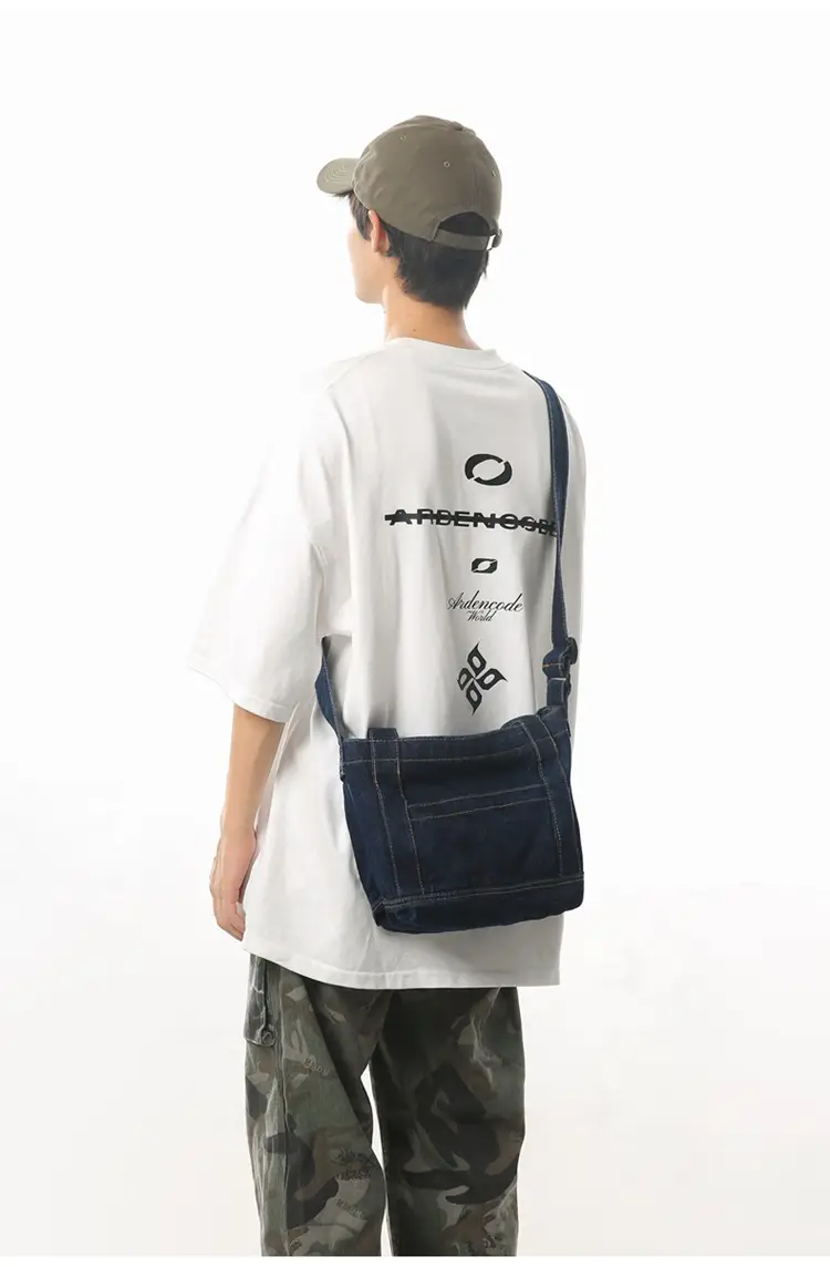 Denim Shoulder Bag 2024 New Solid Color — feature 29