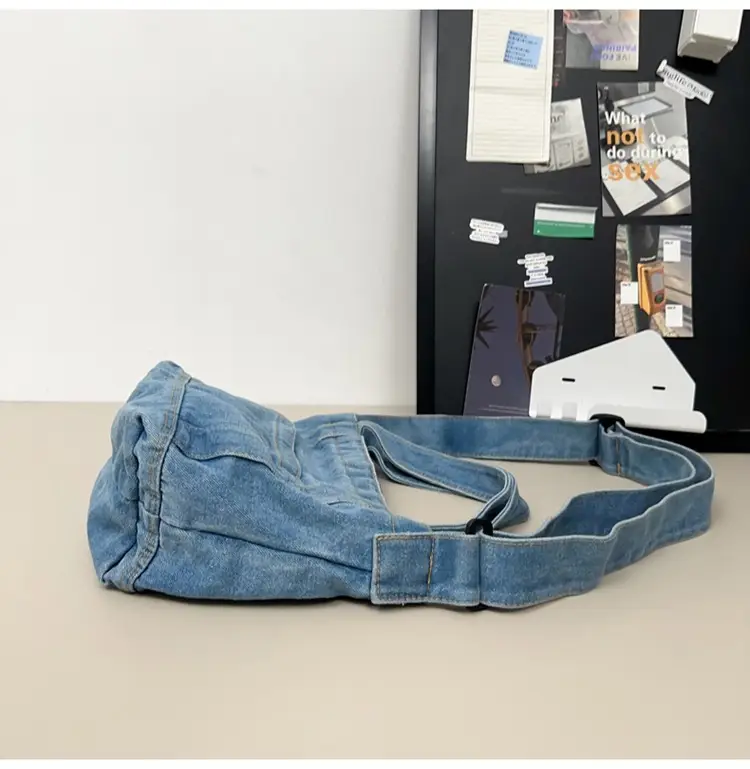 Denim Shoulder Bag 2024 New Solid Color — feature 39