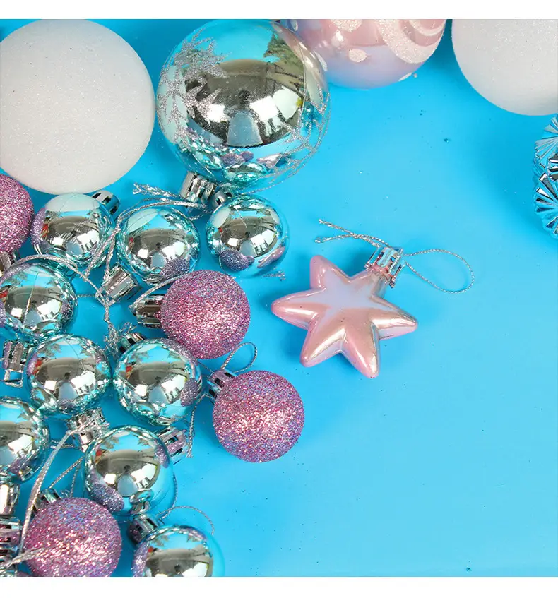 Christmas Ball Set Red White 24x24 6cm — feature 6
