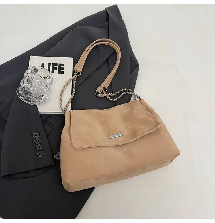 Women's Pink Chain Shoulder Bag Large Capacity 2024 — feature 34