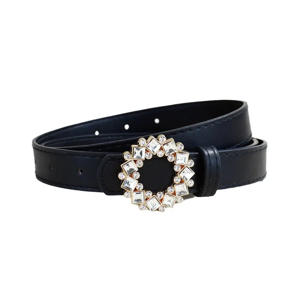 2024 New Women's Rhinestone PU Leather Belt - Image 10