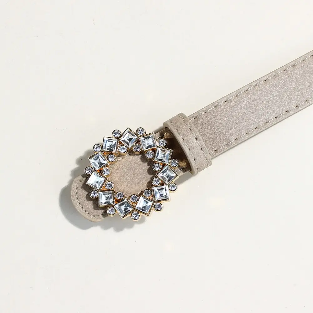 2024 New Women's Rhinestone PU Leather Belt — feature 5