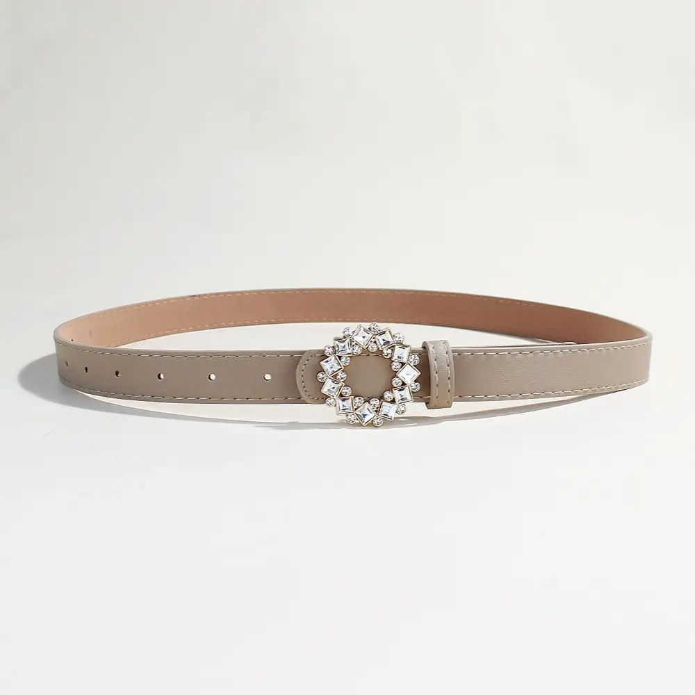 2024 New Women's Rhinestone PU Leather Belt — feature 6