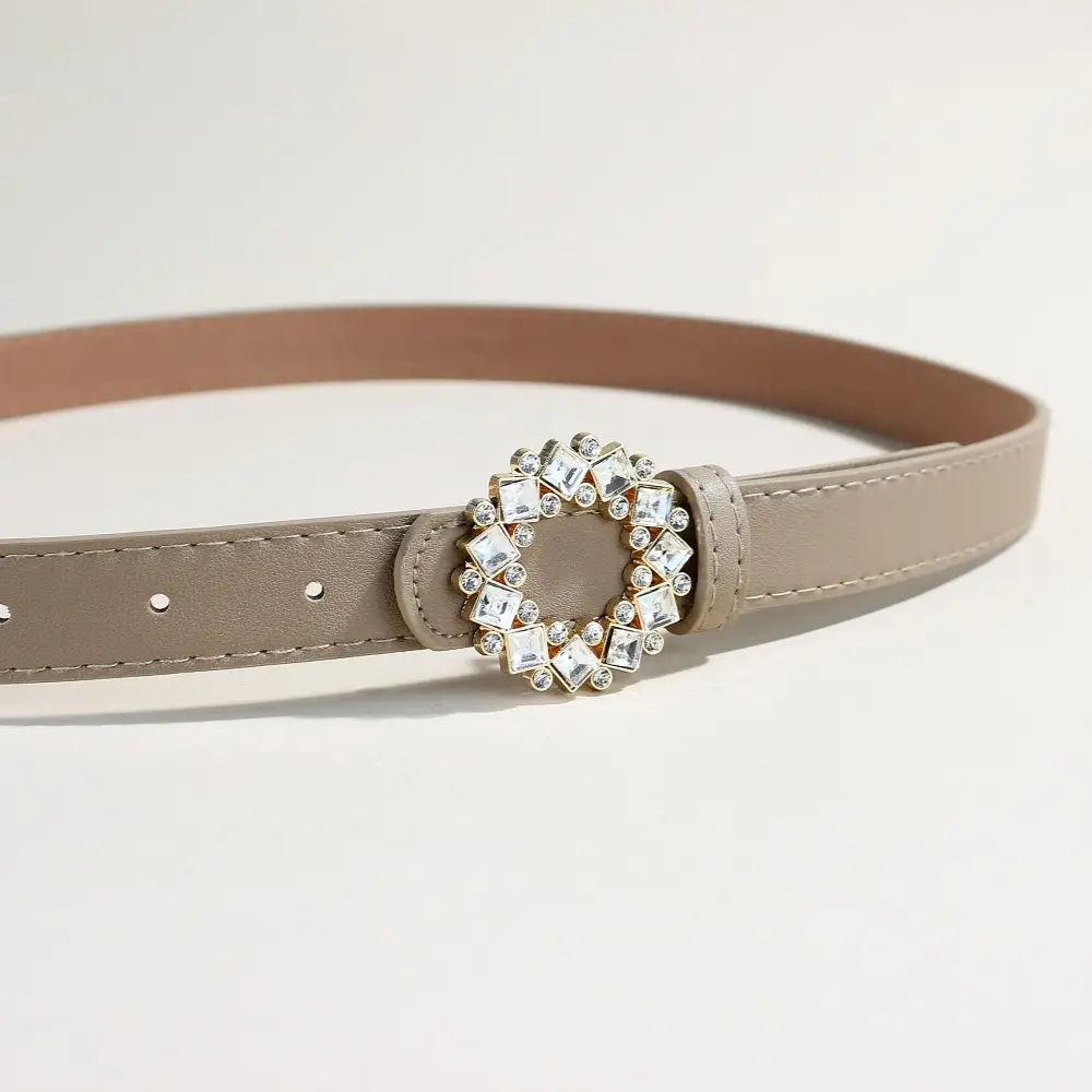 2024 New Women's Rhinestone PU Leather Belt — feature 8