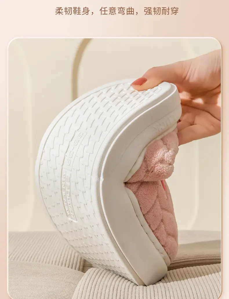 2025 New Thickened Cotton Slippers for Women Autumn and Winter Home Warmth Anti-Slip Plus Velvet Thick Sole Couple Cotton Slippers Wholesale — feature 8