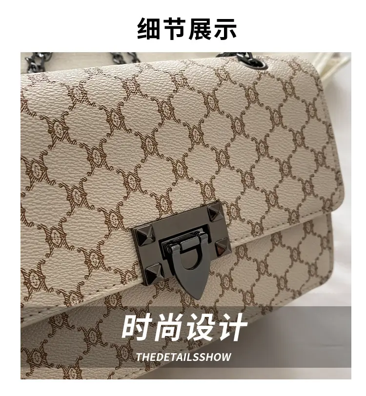 Women's 2024 Retro Chain Bag Small Square All-match — feature 4