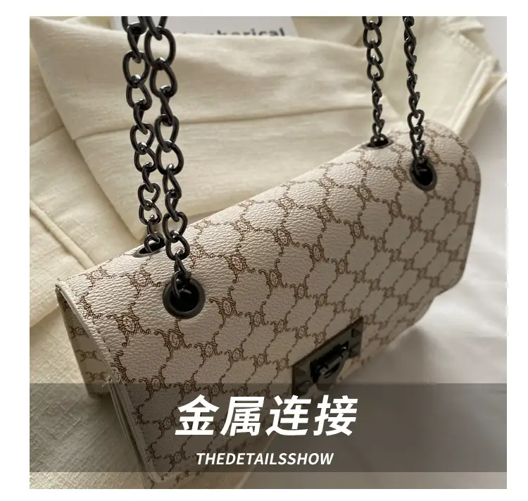 Women's 2024 Retro Chain Bag Small Square All-match — feature 5