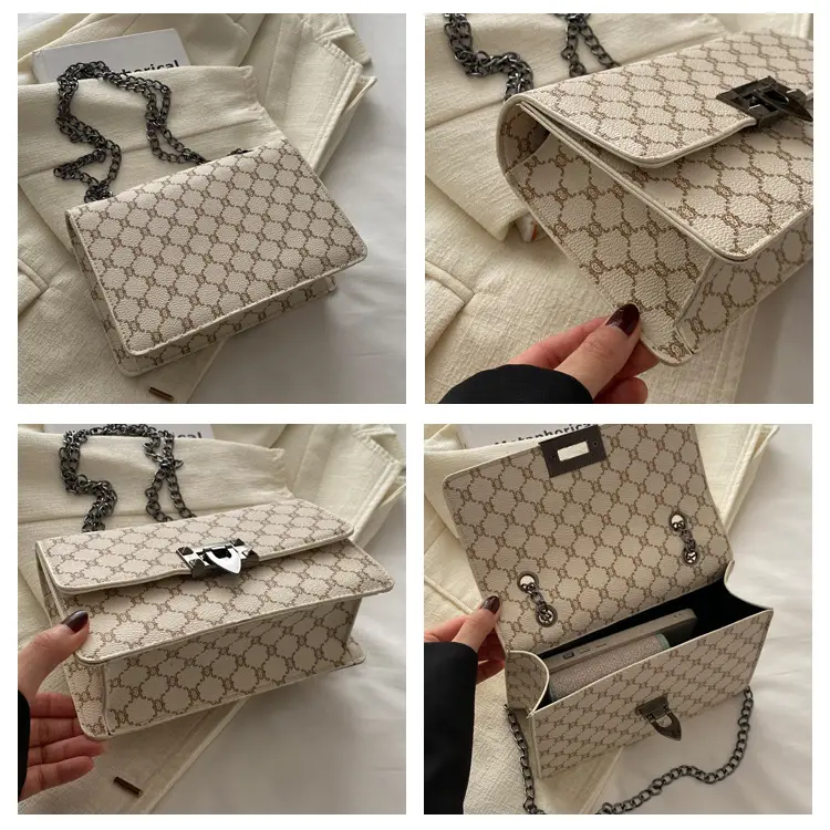 Women's 2024 Retro Chain Bag Small Square All-match — feature 8