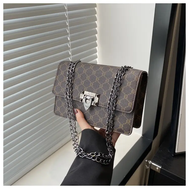 Women's 2024 Retro Chain Bag Small Square All-match - Image 2