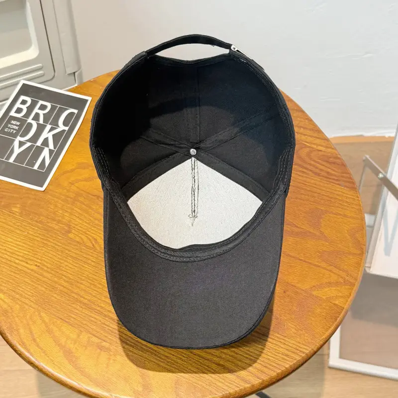 Women Diamond Letter Baseball Cap Black Rhinestone