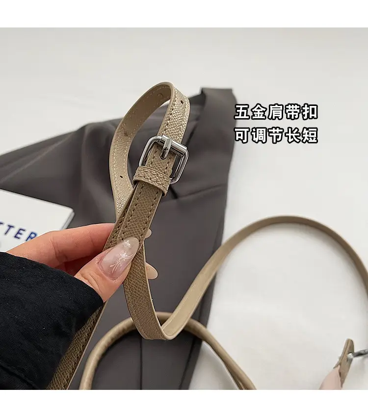 Trendy Women's Black Brown PU Shoulder Bag Large Capacity — feature 12