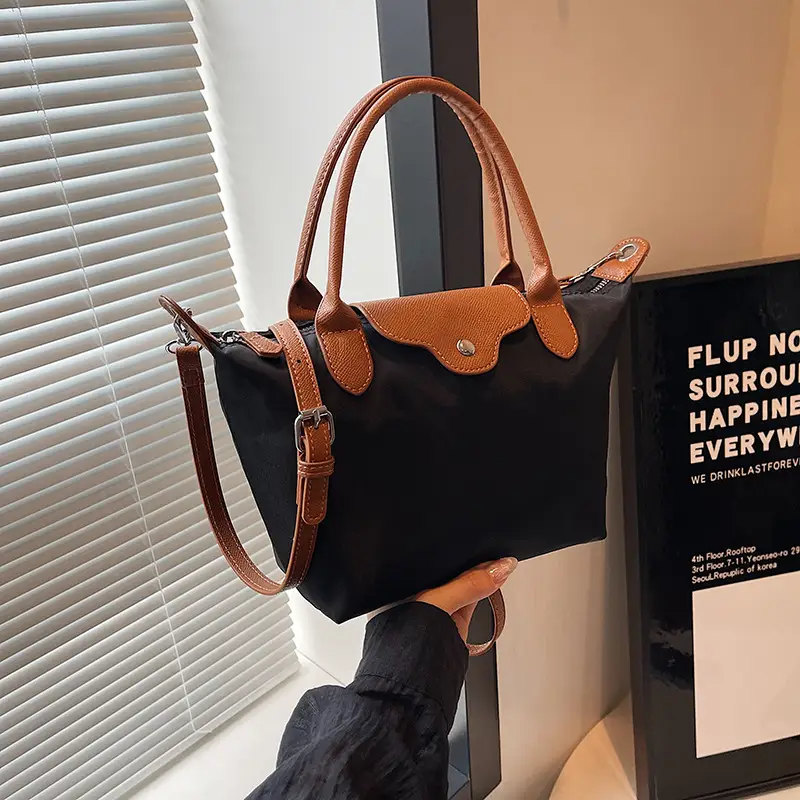 Trendy Women's Black Brown PU Shoulder Bag Large Capacity — feature 18
