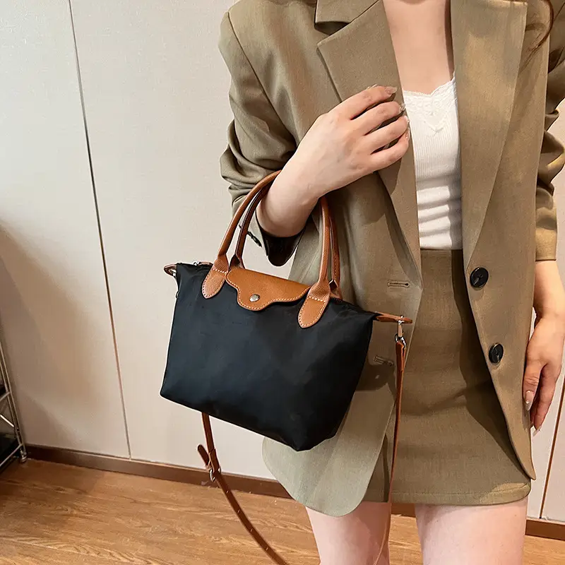 Trendy Women's Black Brown PU Shoulder Bag Large Capacity — feature 26