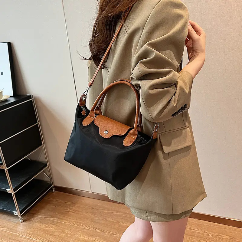 Trendy Women's Black Brown PU Shoulder Bag Large Capacity — feature 27