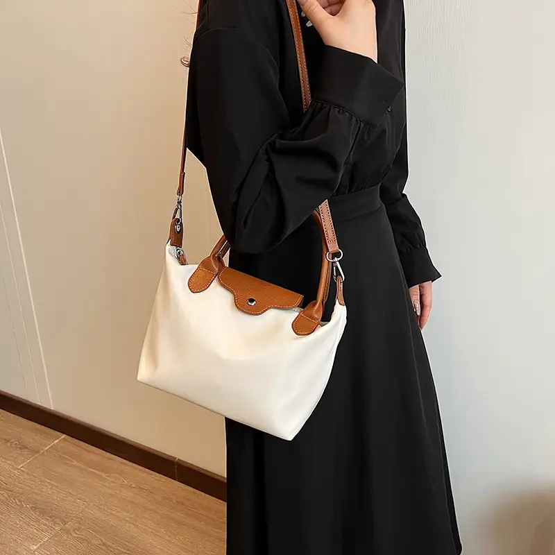 Trendy Women's Black Brown PU Shoulder Bag Large Capacity — feature 39