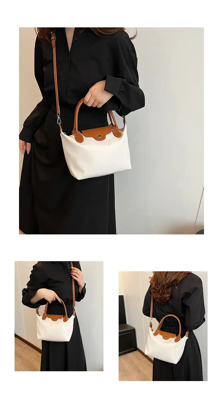 Trendy Women's Black Brown PU Shoulder Bag Large Capacity — feature 6