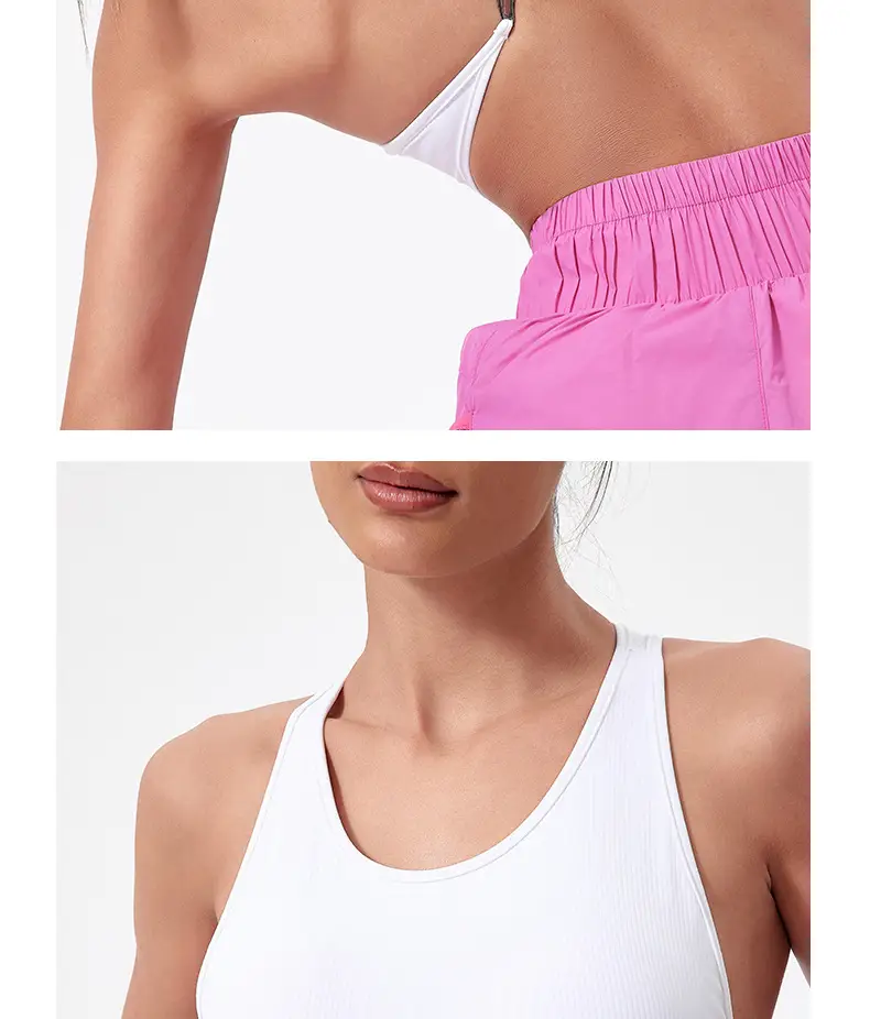 Yoga Vest Women's Shockproof Sports Underwear Metal Beauty Back Bra with Chest Pad Naked Running Fitness Wear — feature 23