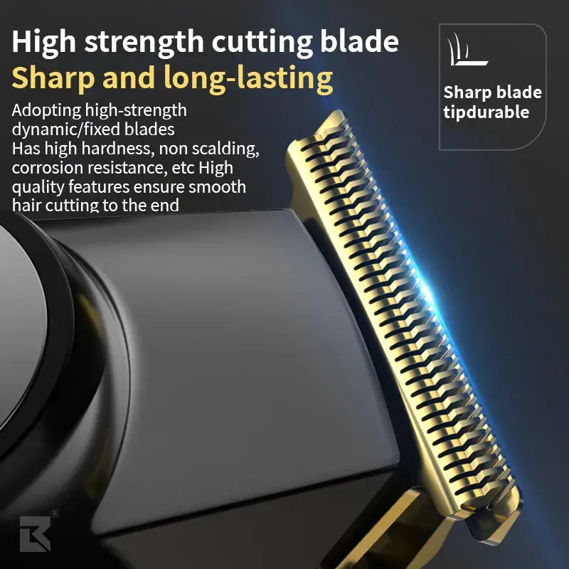Rechargeable Digital Display Hair Clipper for Barbers Shop Use - Image 18