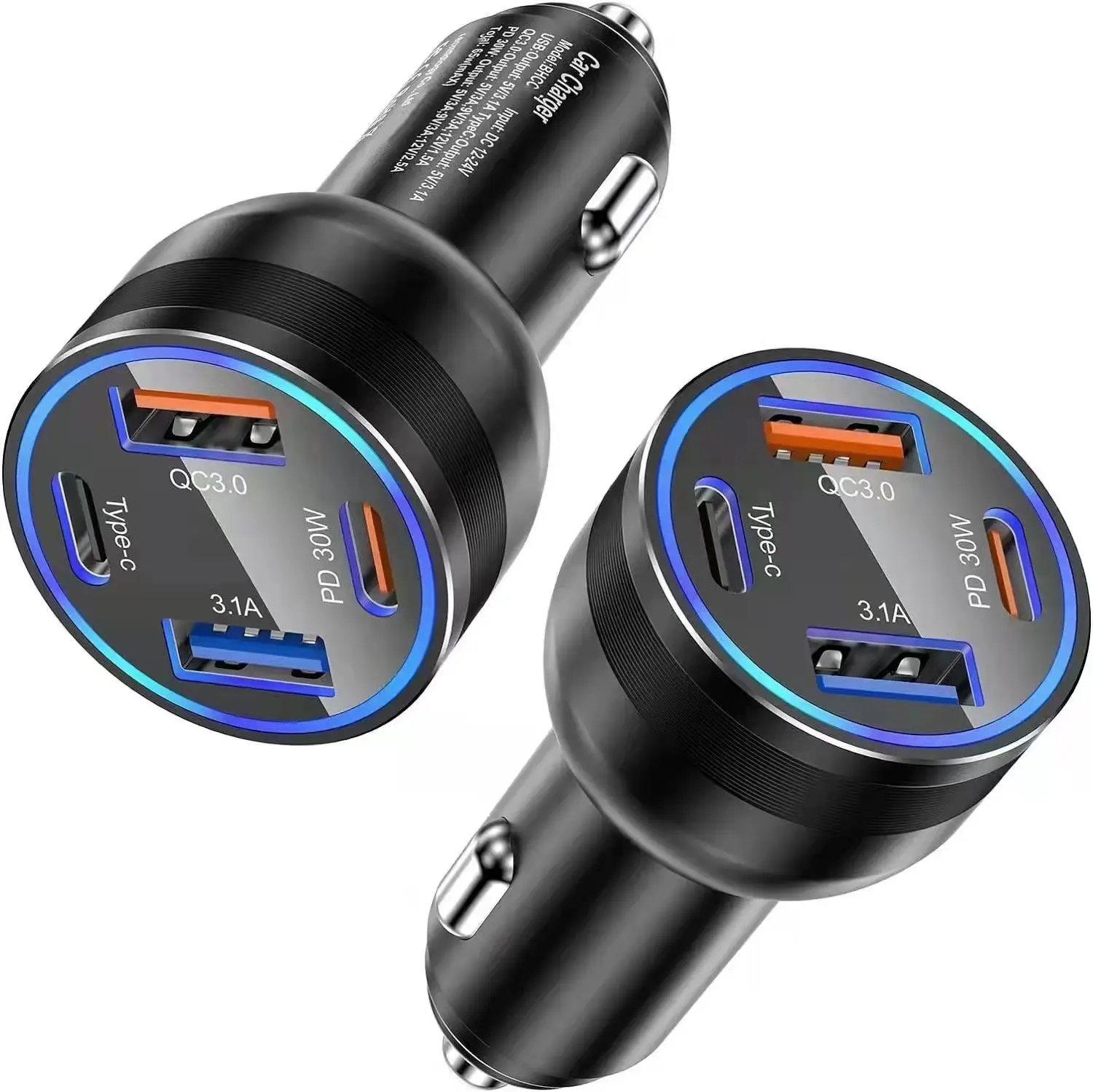 Factory One-to-Three Car Charging with 30W PD30W Super Fast Charging — feature 2